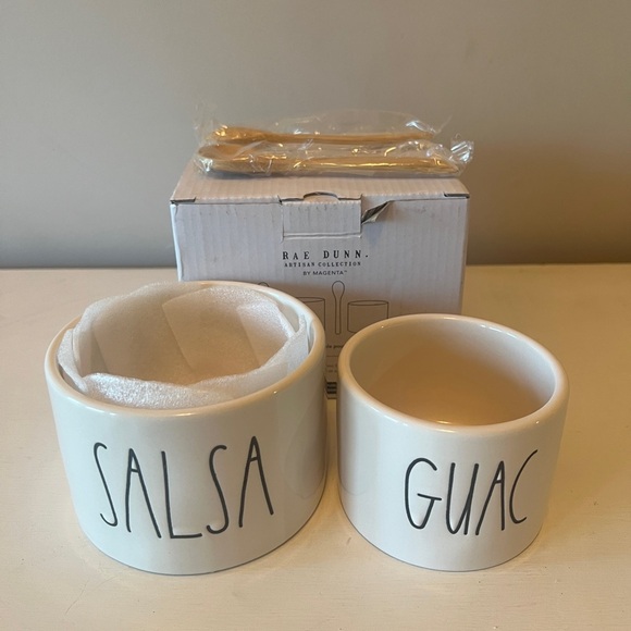 Rae Dunn Other - REMOVING SOON WILL NOT TAKE LESS NEW! Rae Dunn Guacamole & Salsa Bowl Set
